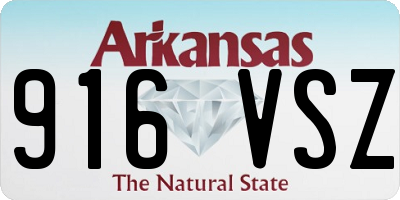 AR license plate 916VSZ
