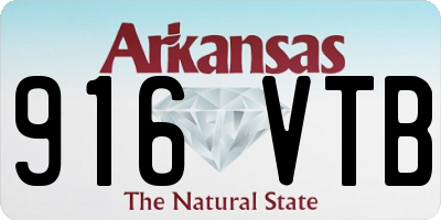 AR license plate 916VTB