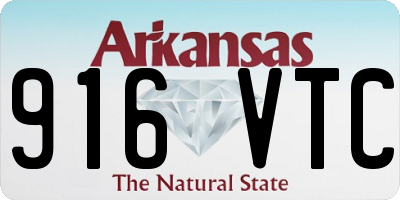 AR license plate 916VTC