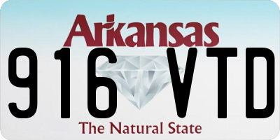 AR license plate 916VTD
