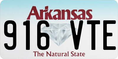 AR license plate 916VTE