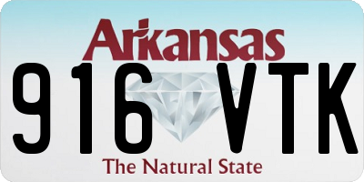 AR license plate 916VTK