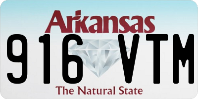 AR license plate 916VTM