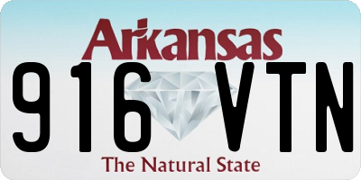 AR license plate 916VTN
