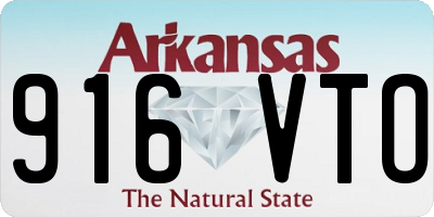 AR license plate 916VTO