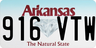 AR license plate 916VTW