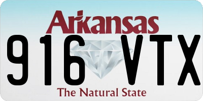 AR license plate 916VTX