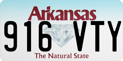 AR license plate 916VTY