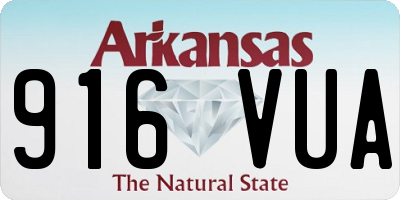 AR license plate 916VUA