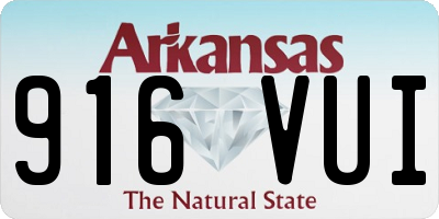 AR license plate 916VUI