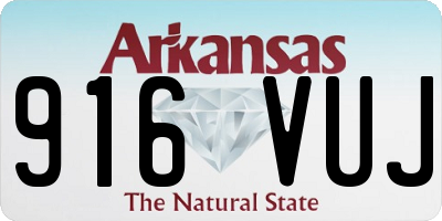 AR license plate 916VUJ