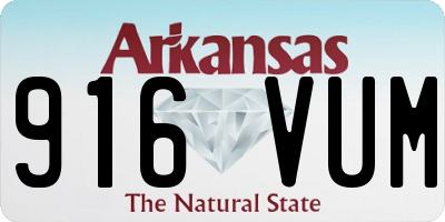 AR license plate 916VUM