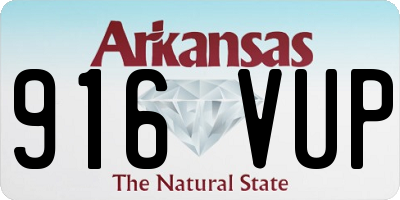 AR license plate 916VUP