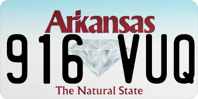 AR license plate 916VUQ