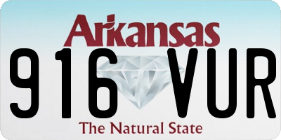 AR license plate 916VUR