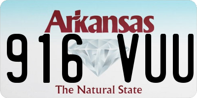AR license plate 916VUU