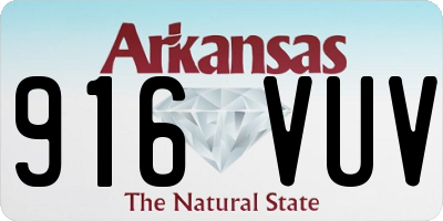 AR license plate 916VUV