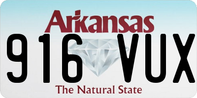 AR license plate 916VUX