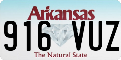 AR license plate 916VUZ