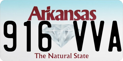 AR license plate 916VVA