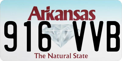 AR license plate 916VVB