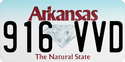 AR license plate 916VVD