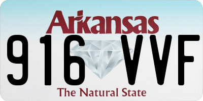 AR license plate 916VVF