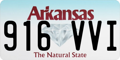 AR license plate 916VVI