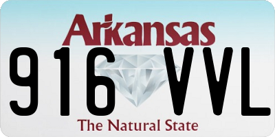 AR license plate 916VVL