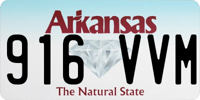 AR license plate 916VVM