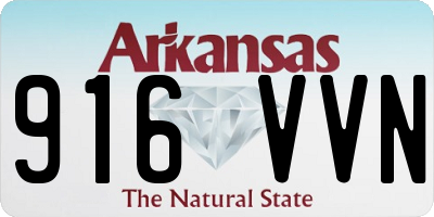 AR license plate 916VVN