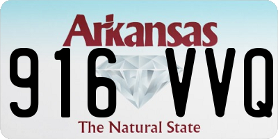 AR license plate 916VVQ