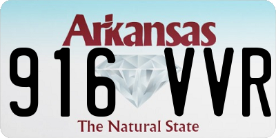 AR license plate 916VVR