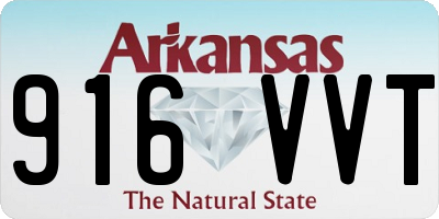 AR license plate 916VVT
