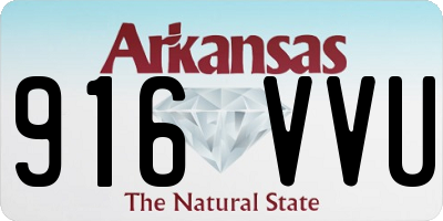 AR license plate 916VVU