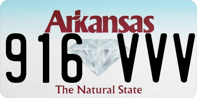 AR license plate 916VVV