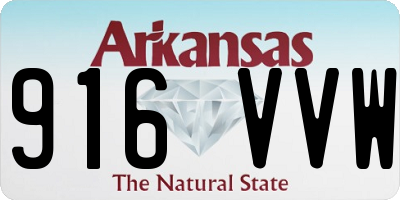 AR license plate 916VVW