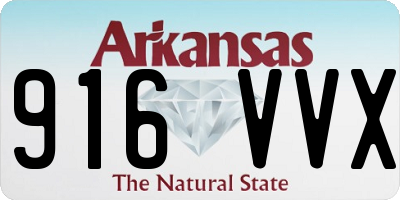 AR license plate 916VVX