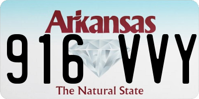 AR license plate 916VVY