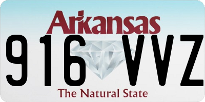 AR license plate 916VVZ