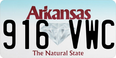 AR license plate 916VWC
