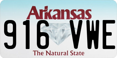 AR license plate 916VWE