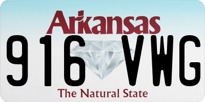 AR license plate 916VWG
