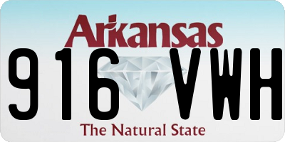 AR license plate 916VWH