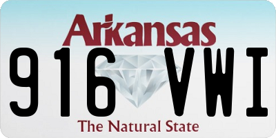AR license plate 916VWI