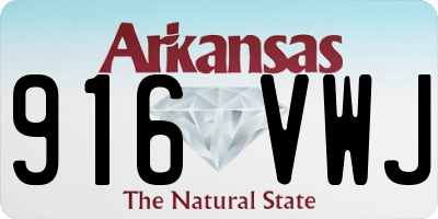 AR license plate 916VWJ