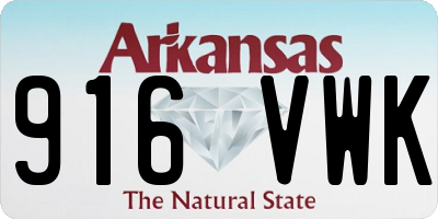 AR license plate 916VWK
