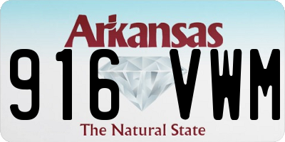 AR license plate 916VWM