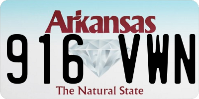 AR license plate 916VWN