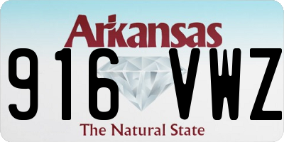 AR license plate 916VWZ